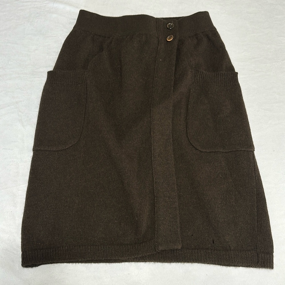 MaxMara virgin wool and angora Sweater wrap skirt
